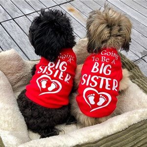 Baby Birth Announcement I’m Going to be a Big Sister Dog T-Shirt